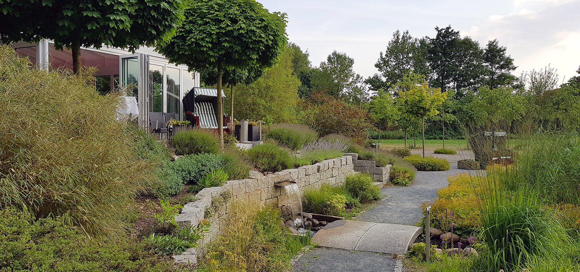 Der Garten des Hotels & Restaurant Fricke